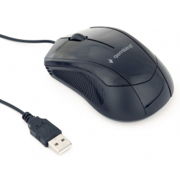 Mouse Gembird MUS-3B-02, 1000 DPI, 3 Butoane, USB, Negru